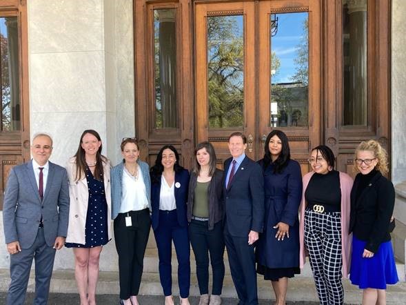 Ahead of a vote on the Women’s Health protection Act (WHPA), U.S. Senator Richard Blumenthal (D-CT) joined advocates at the State Capitol to urge the U.S. Senate to pass his legislation which guarantees a pregnant person’s right to access an abortion — and the right of an abortion provider to deliver such abortion services. 